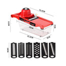 Ayudante De Cocina Rallador De Verduras Mandolina 6 En 1 Picatodo Rebanador - DiversiColombia