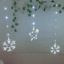 Luces Led Estrellas Y Copos 470 Luces 6m Navidad Blanca 1632B - DiversiColombia