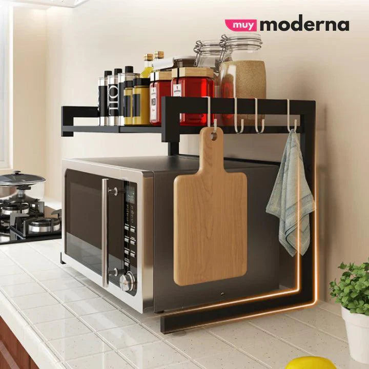 Estante organizador de cocina para microondas multifuncional - DiversiColombia