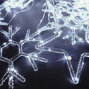 Luces Led Estrellas Y Copos 470 Luces 6m Navidad Blanca 1632B - DiversiColombia